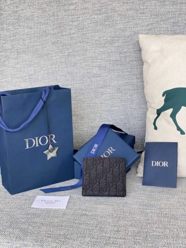 Replica Dior Jacquard Wallet Black - ultra-realistic fake designer tote