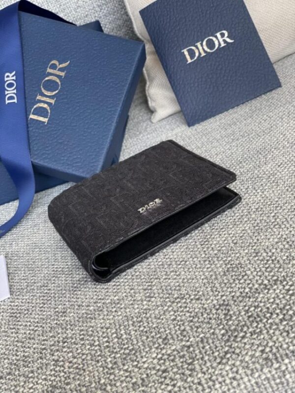 Replica Dior Jacquard Wallet Black - best-selling designer handbag dupe