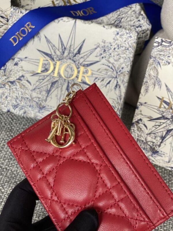Replica Dior Freesia Card Holder - best quality luxury bag dupe