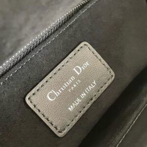 Replica Lady Dior Large Black Silver - realistic designer-inspired fake bag
