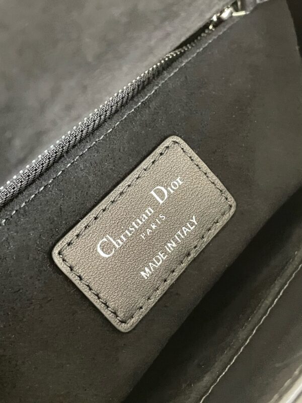 Replica Lady Dior Large Black Silver - realistic designer-inspired fake bag