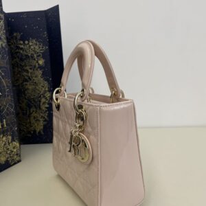 Replica Lady Dior Patent Pink ABC - high-accuracy replica luxury purse