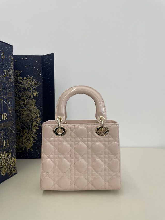 Replica Lady Dior Patent Pink ABC - top-rated replica designer bag