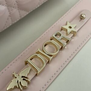 Replica Lady Dior Patent Pink ABC - near-authentic luxury replica handbag