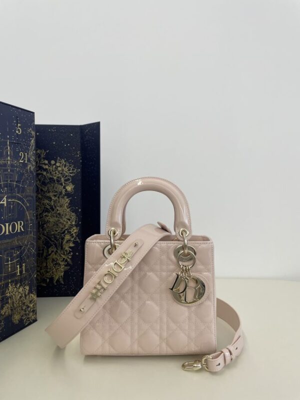 Replica Lady Dior Patent Pink ABC - best quality luxury bag dupe