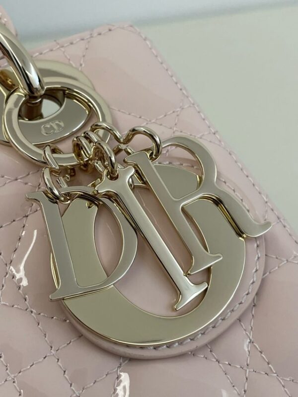 Replica Lady Dior Patent Pink ABC - ultra-realistic fake designer tote