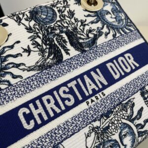 Replica Lady Dior D-Lite Blue Zodiac - premium-grade designer purse dupe