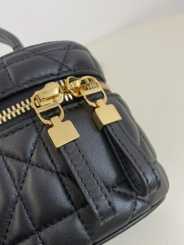 Replica Dior 30 Montaigne Vanity Black - premium 1:1 fake handbag model