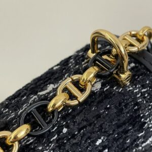 Replica Dior Miss Caro Black Wool - 1:1 designer replica handbag