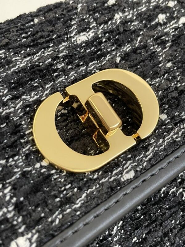 Replica Dior Miss Caro Black Wool - near-authentic luxury replica handbag