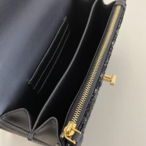 Replica Dior Miss Caro Black Wool - high-end fake designer purse
