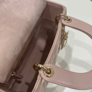 Replica Lady Dior Powered Pink ABC - top-tier luxury replica shoulder bag