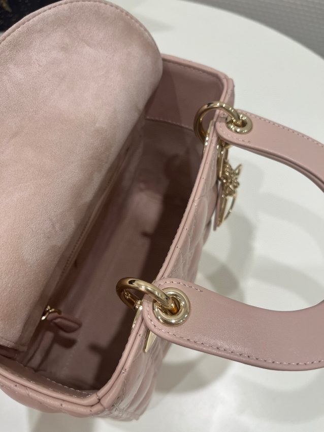 Replica Lady Dior Powered Pink ABC - top-tier luxury replica shoulder bag