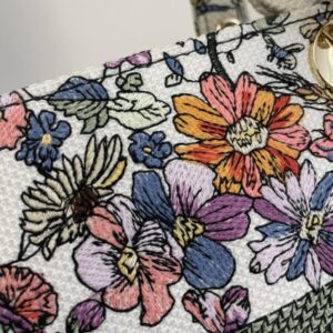 Replica Lady Dior D-Lite Purple Flowers - 1:1 designer replica handbag