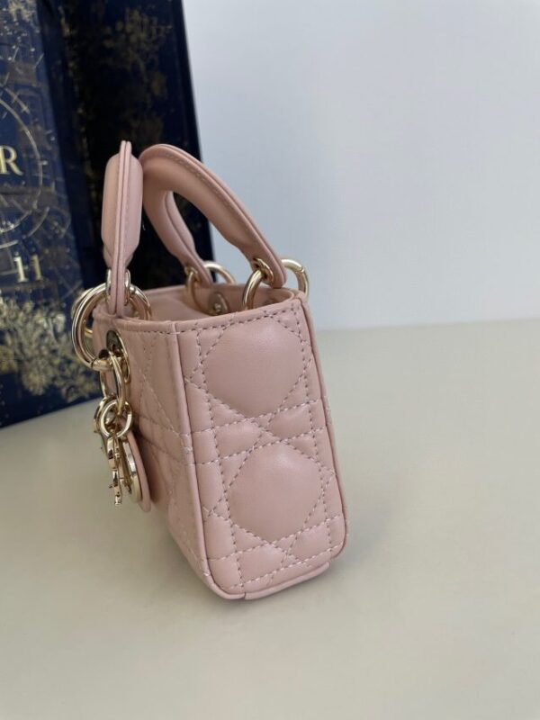 Replica Dior Lady D-Joy Mini Bag Pink - premium 1:1 fake handbag model