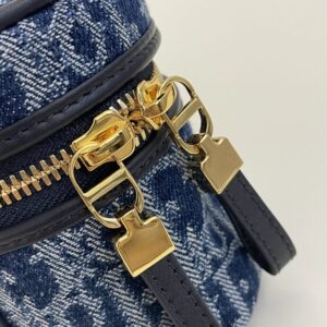 Replica Dior 30 Montaigne Vanity Denim Blue - high-quality designer bag clone