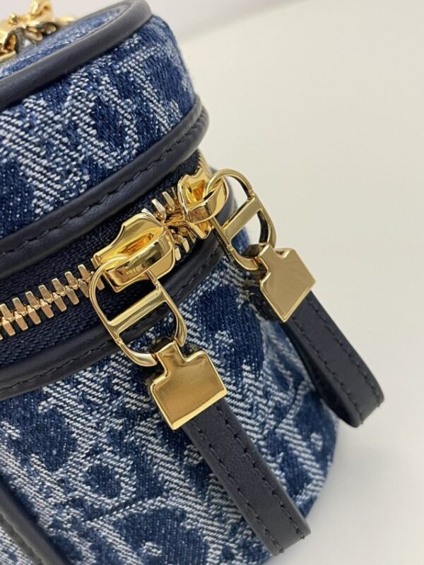 Replica Dior 30 Montaigne Vanity Denim Blue - high-quality designer bag clone