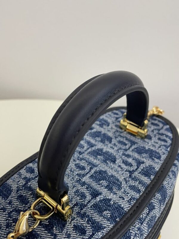 Replica Dior 30 Montaigne Vanity Denim Blue - ultra-realistic fake designer tote
