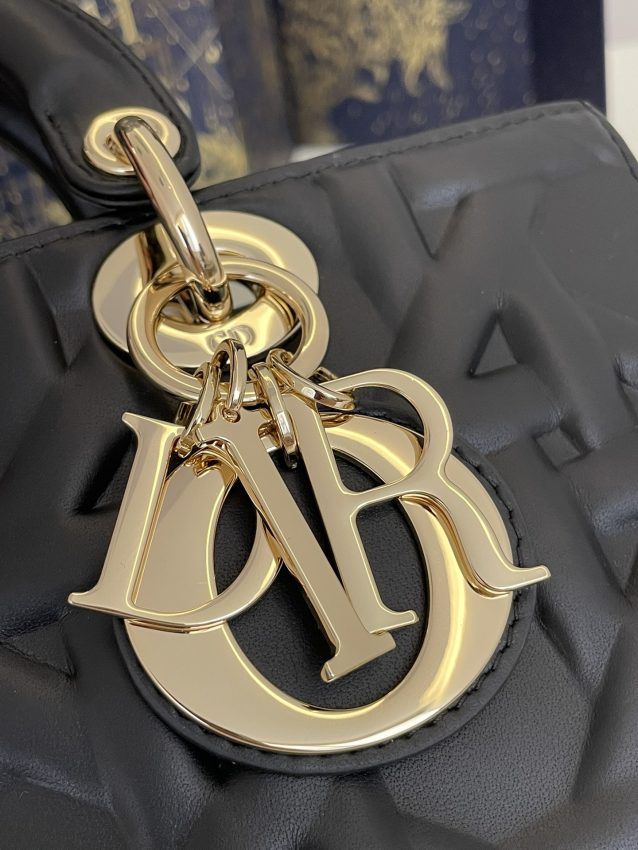 Replica Dior Lady D-Joy Large Bag Black New - high-accuracy replica luxury purse