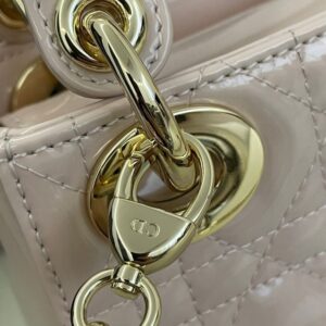 Replica Lady Dior Mini Pink Patent - top-tier luxury replica shoulder bag