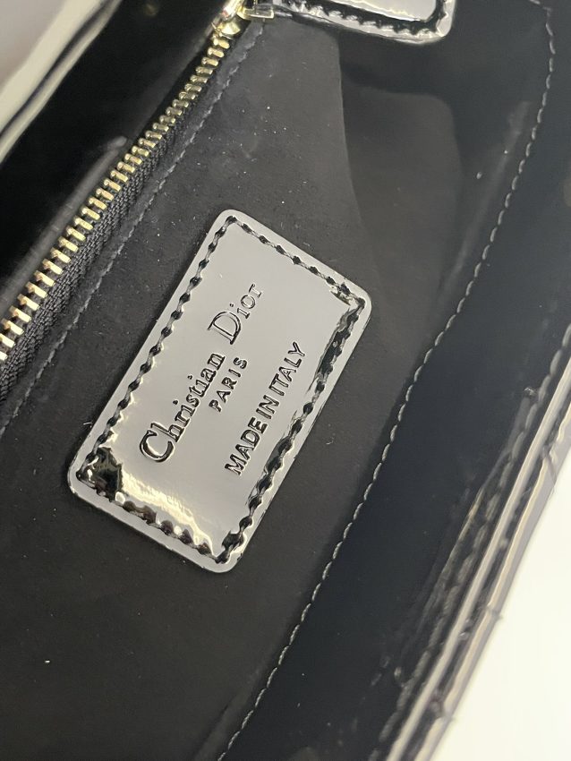 Replica Lady Dior Mini Black Patent - elite superclone designer purse