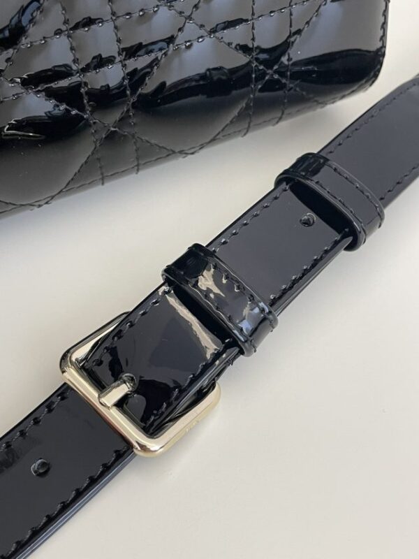 Replica Lady Dior Mini Black Patent - elite superclone designer purse