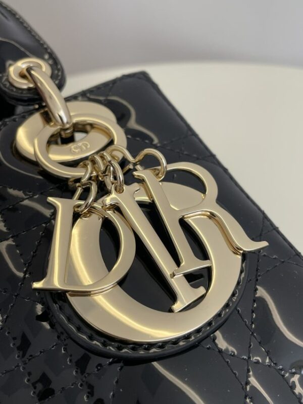 Replica Lady Dior Mini Black Patent - best-selling designer handbag dupe