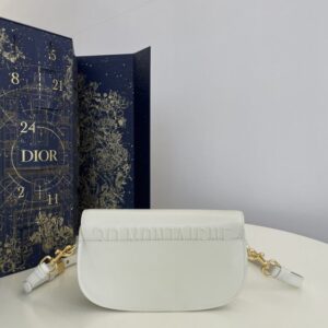 Replica Dior Bobby East-West White - realistic designer-inspired fake bag