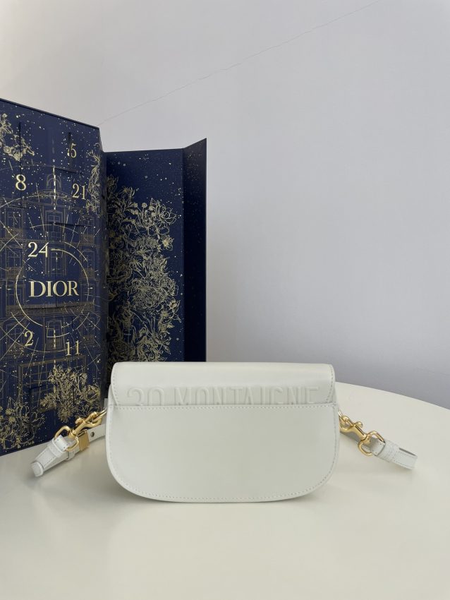 Replica Dior Bobby East-West White - realistic designer-inspired fake bag