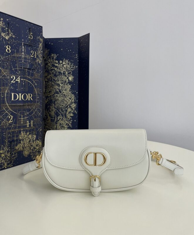 Replica Dior Bobby East-West White - realistic designer-inspired fake bag