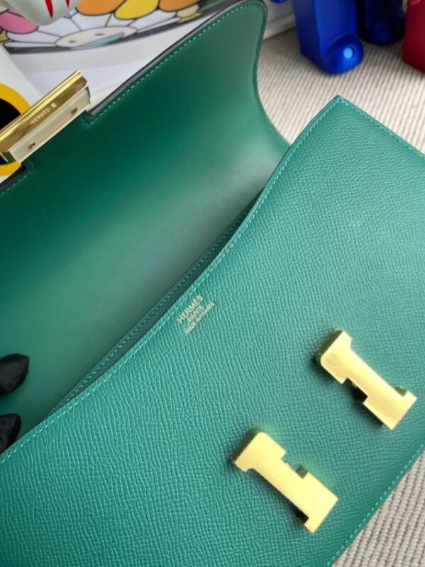 Replica Hermes Constance 26cm Green - top-tier luxury replica shoulder bag