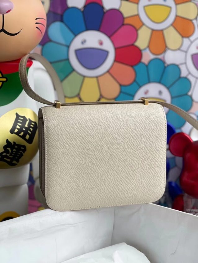Replica Hermes Constance 18cm White - top-tier luxury replica shoulder bag