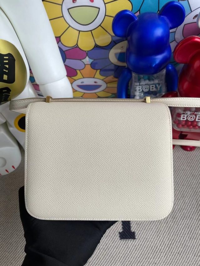 Replica Hermes Constance 18cm White - premium-grade designer purse dupe