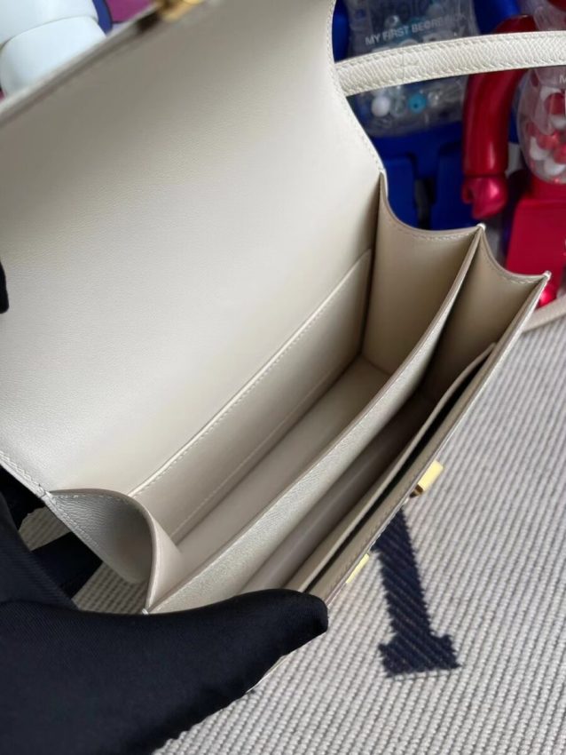 Replica Hermes Constance 18cm White - elite superclone designer purse