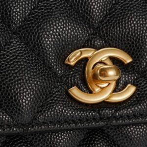 Replica CHANEL 23P Coco Black - top-tier luxury replica shoulder bag