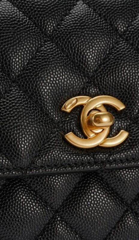 Replica CHANEL 23P Coco Black - top-tier luxury replica shoulder bag