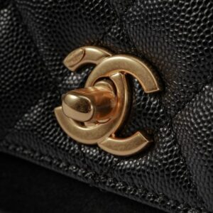 Replica CHANEL 23P Coco Black - top-tier luxury replica shoulder bag