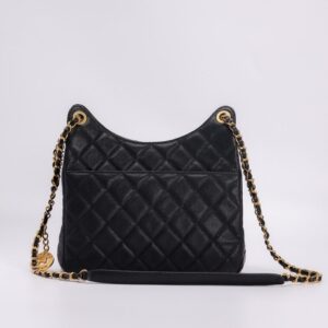 Replica CHANEL Hobo Medium Black - high-end fake designer purse