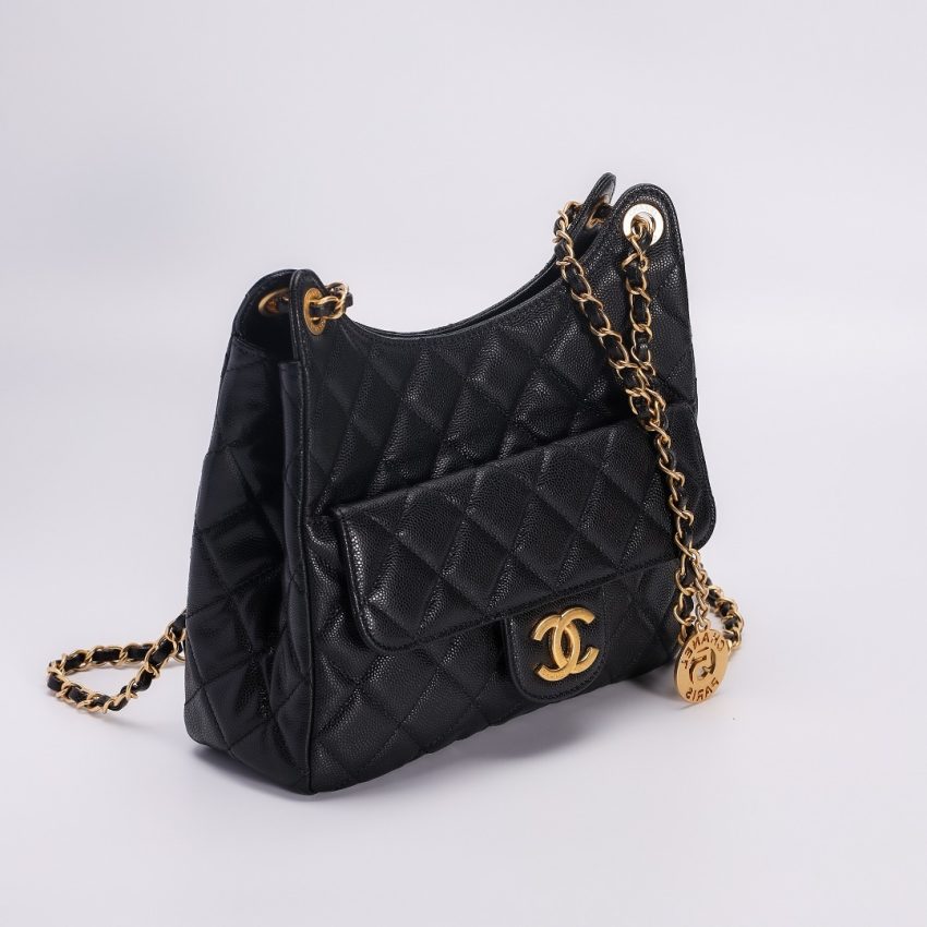 Replica CHANEL Hobo Medium Black - best-selling designer handbag dupe