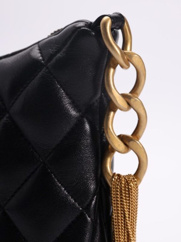Replica CHANEL Chain Hobo Black - top-rated replica designer bag