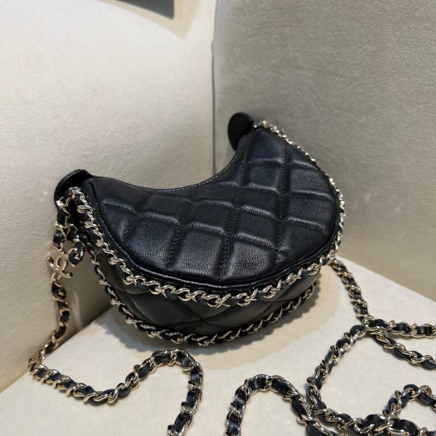 Replica CHANEL 23P Chain Around Crescent Hobo - ultra-realistic fake designer tote