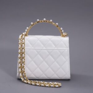Replica CHANEL 23B Pearl White Handle Bag - premium 1:1 fake handbag model