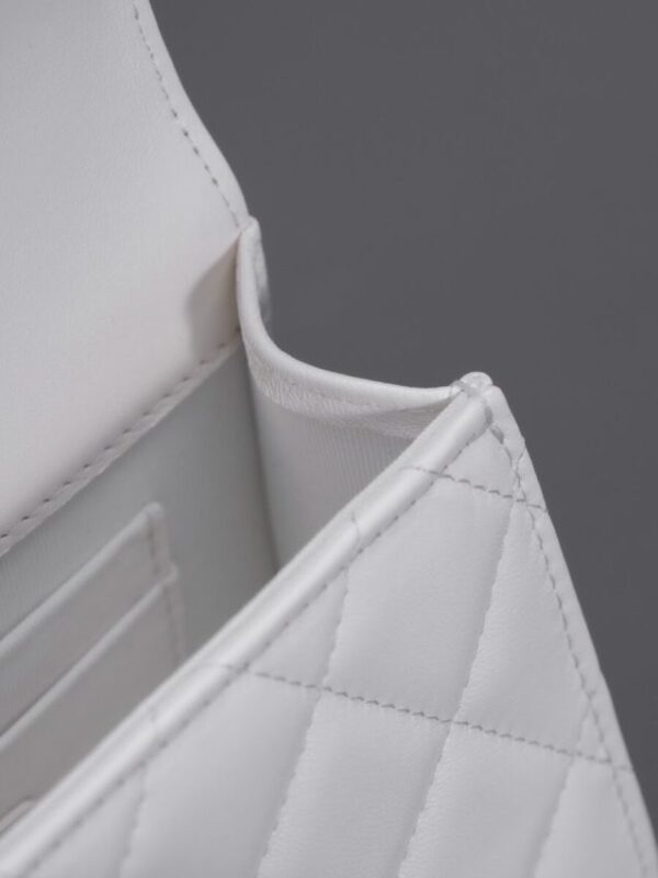 Replica CHANEL 23B Pearl White Handle Bag - realistic designer-inspired fake bag