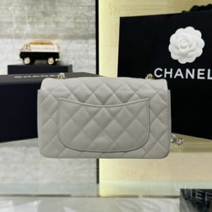 Replica CHANEL Classic Flap 20cm Gray - 1:1 designer replica handbag