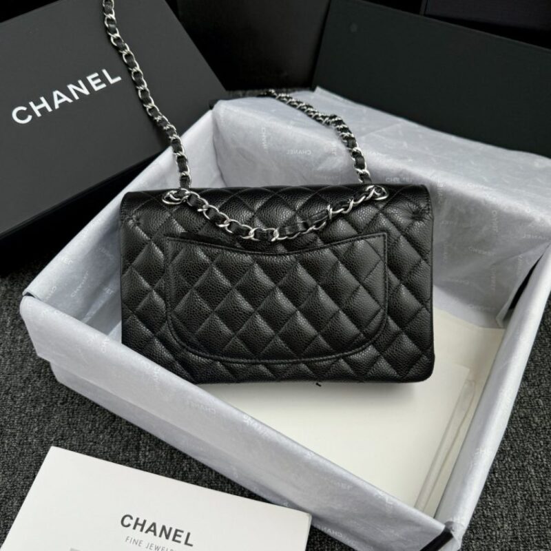 Replica CHANEL Classic Flap 23cm Black Silver - best-selling designer handbag dupe