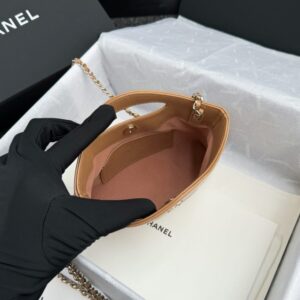 Replica CHANEL 24s Mini Horizontal Milk Tea - 1:1 designer replica handbag