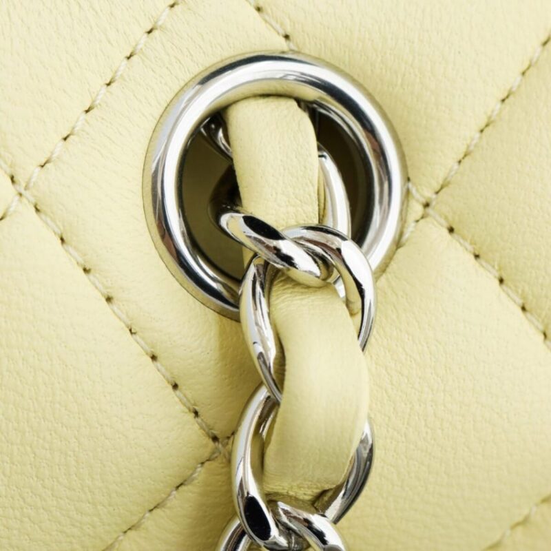 Replica CHANEL Classic Flap 25cm Yellow - near-authentic luxury replica handbag