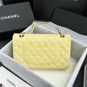 Replica CHANEL Classic Flap 25cm Yellow - authentic-look luxury purse replica