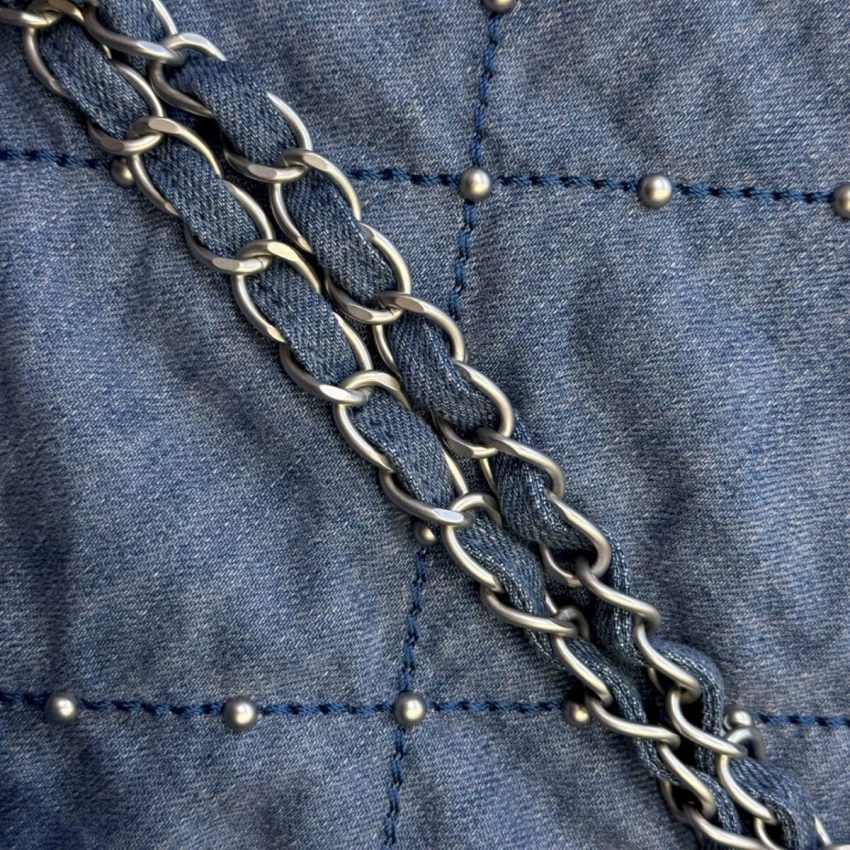 Replica CHANEL 22 Medium Handbag Denim - 1:1 designer replica handbag