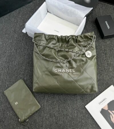 Replica CHANEL 22 Medium Handbag Pink Greed - top-rated replica designer bag